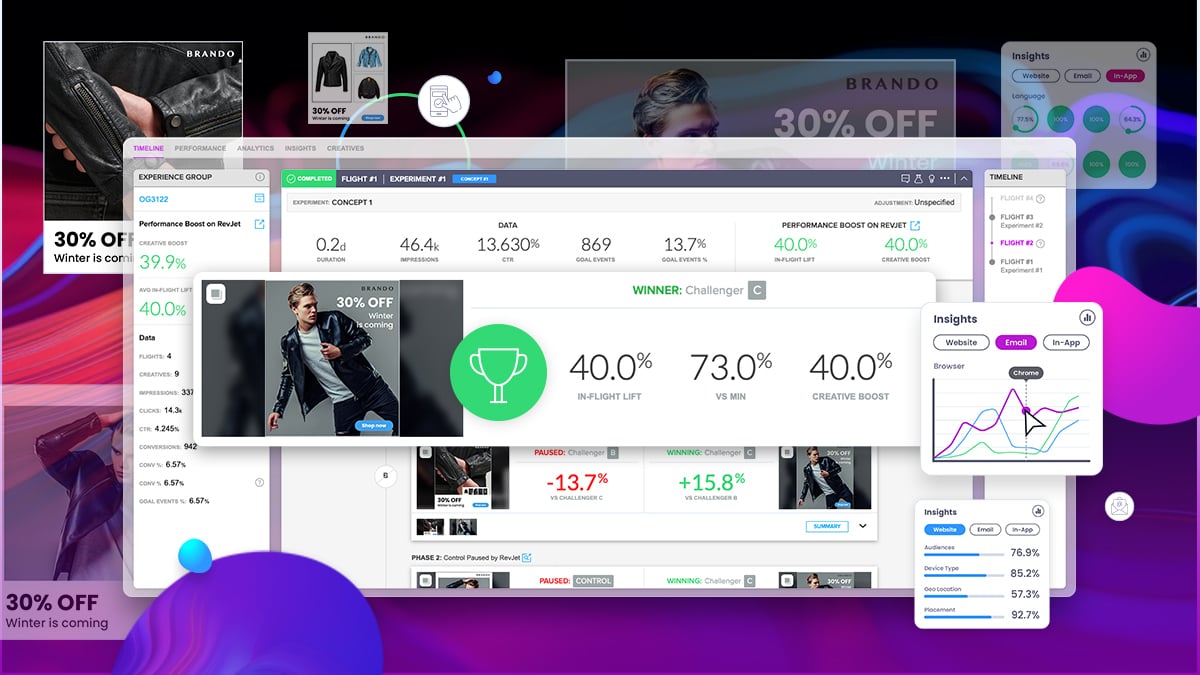 Desktop UI of Innervate Platform and shapes