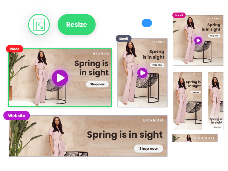 collage of images of all different sizes for ecommerce